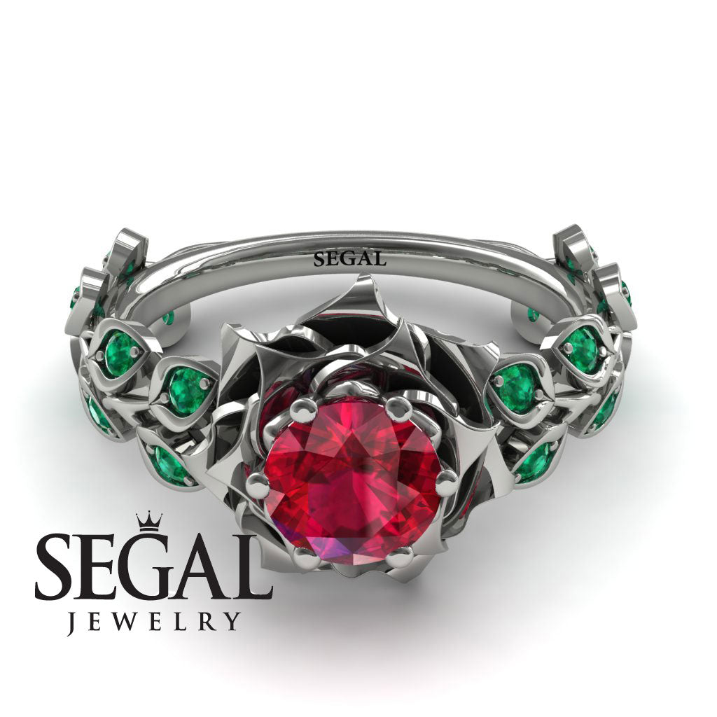 Rose Flower And Leaves - Diana no. 12